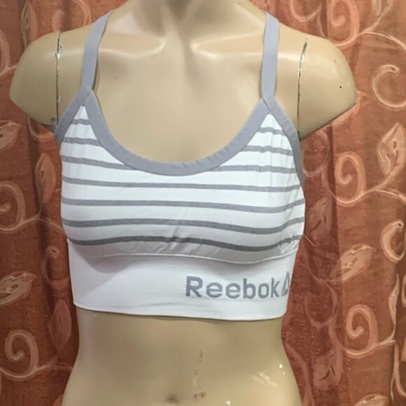 Reebok Striped Sports Bra - Picture 1 of 2